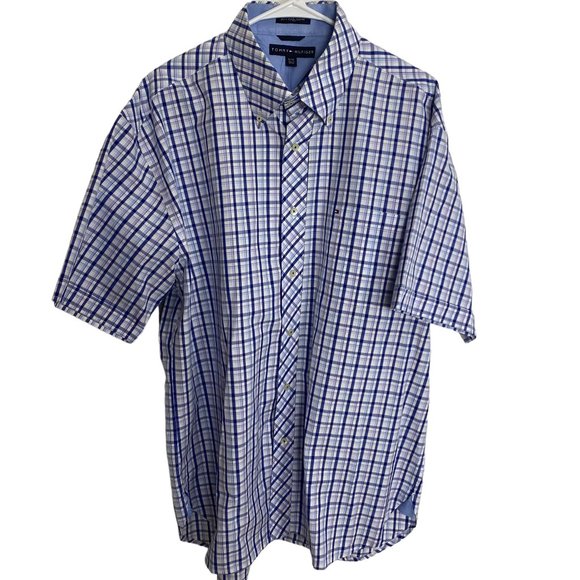 (6-183) Tommy Hilfiger Men's Button Down Casual Shirt XL/XG - Picture 1 of 9